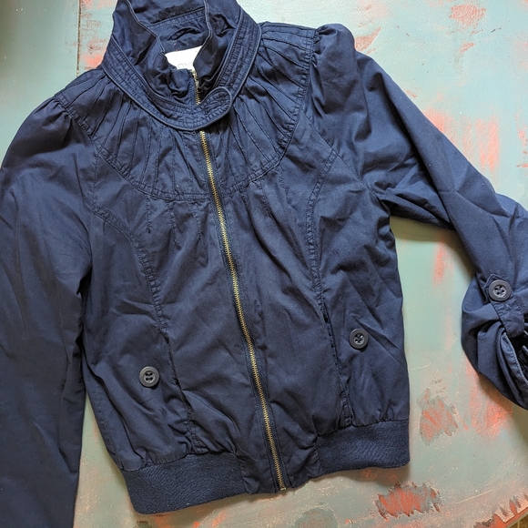 💙 ONLY 💙 Blue Bomber Jacket - Picture 1 of 8